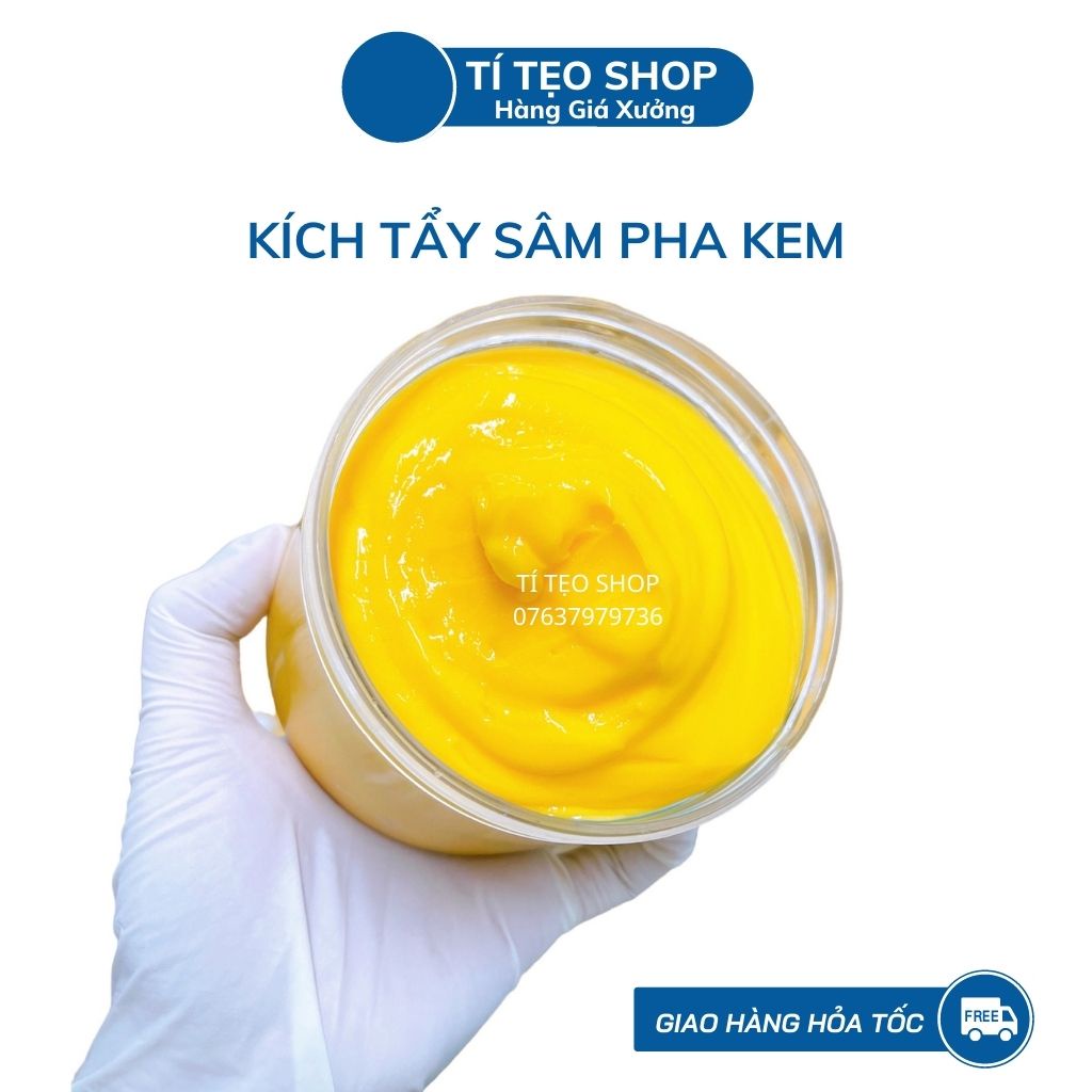 Kem tẩy sâm siêu mạnh cực trắng pha kem
