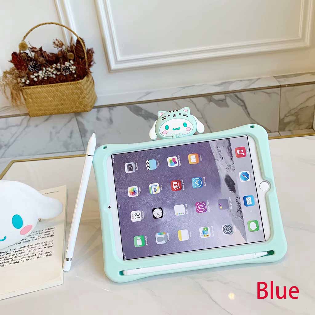 Ốp bảo vệ silicone có ngăn đựng bút cho Apple Ipad Air Mini 1 2 3 4 5 Ipad 5 6 9.7” Pro11" 10.5" 2019 10.2" 7th Gen | BigBuy360 - bigbuy360.vn