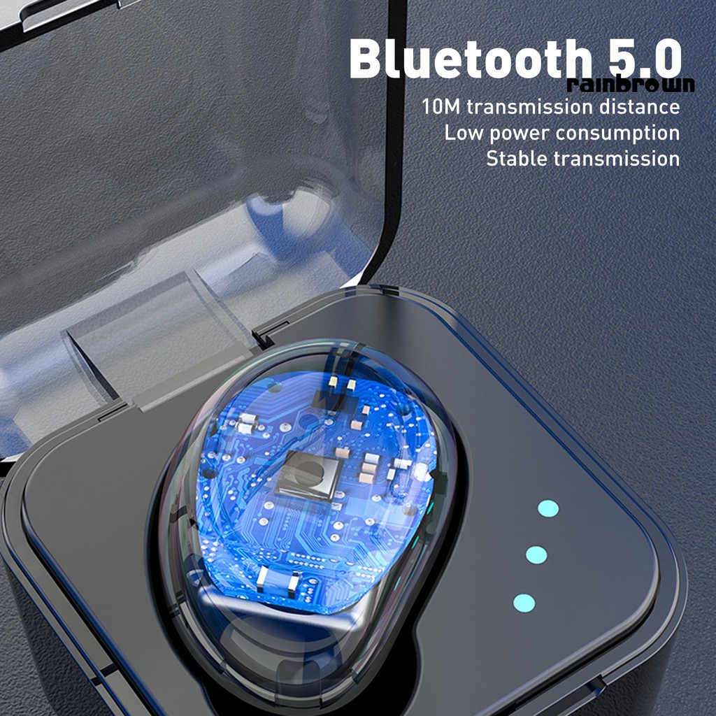 Tai Nghe Nhét Tai Bluetooth 5.0 Không Dây Kèm Hộp Sạc