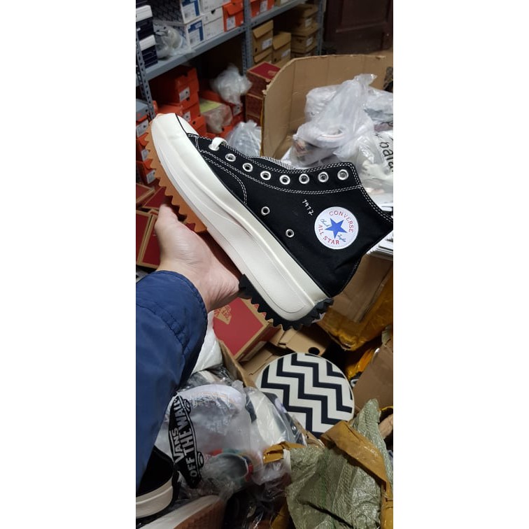 Giày Cvs Run Star Hike High JW Anderson Black