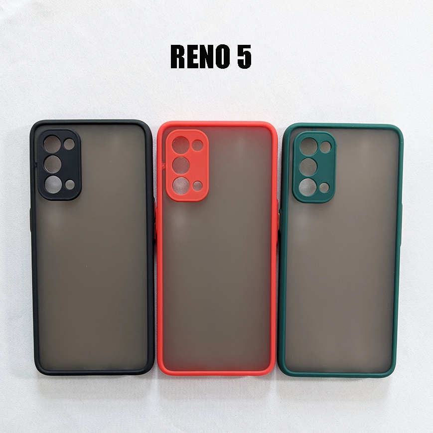 Ốp lưng nhám bảo vệ camera Oppo Reno 5