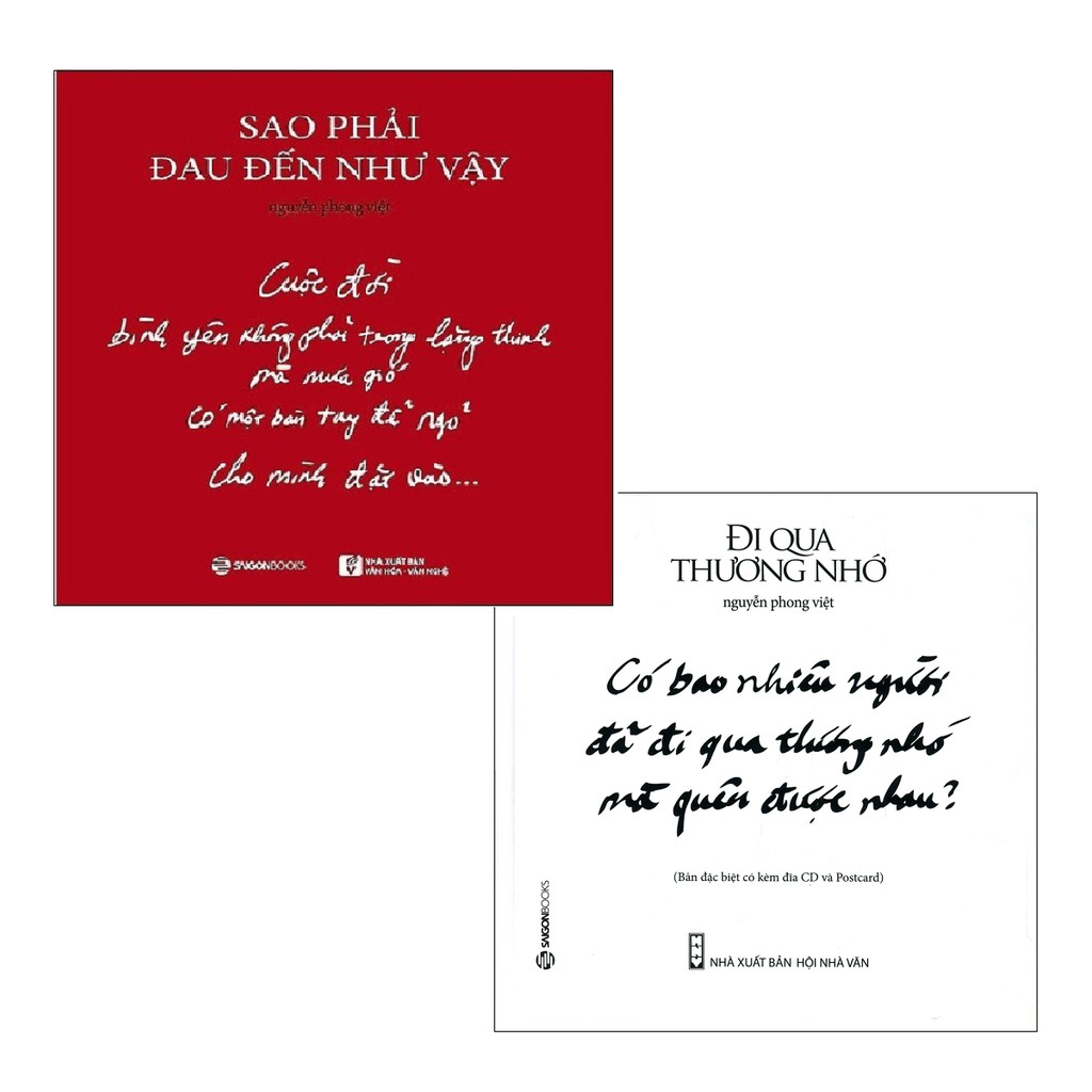 Sách - Combo Đi Qua Thương Nhớ + Sao Phải Đau Đến Như Vậy