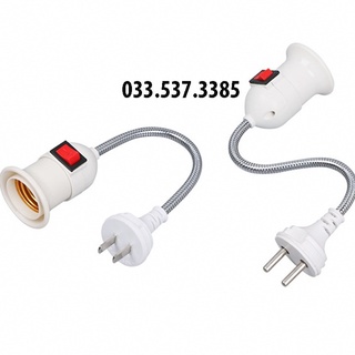 Đui đèn liền phích cắm, đui đèn liền công tắc có dây lò xo