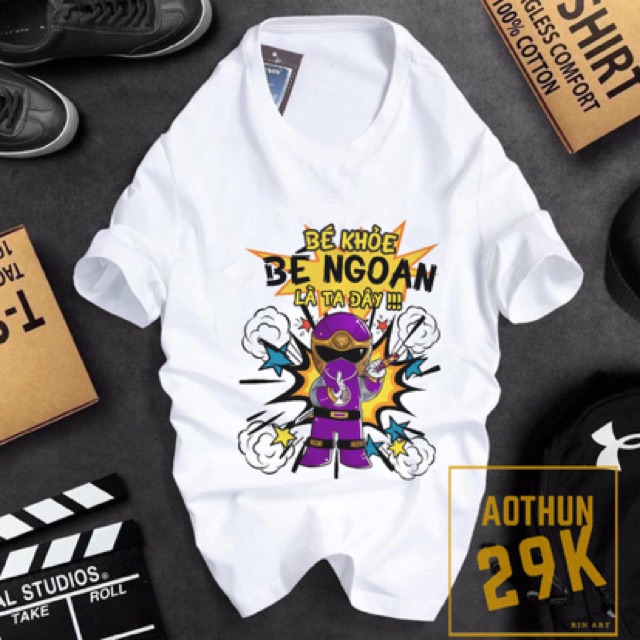 ALBUM 822 - ÁO THUN UNISEX SIÊU NHÂN GAO NHIỀU MÀU