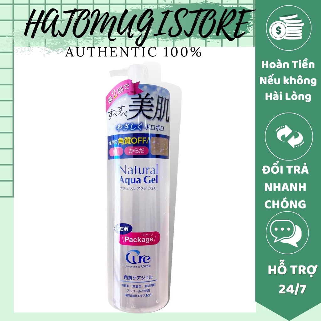 Tẩy da chết Tẩy Tế Bào Chết Cure Natural Aqua Gel nội địa Nhật Bản 250g (mẫu mới)