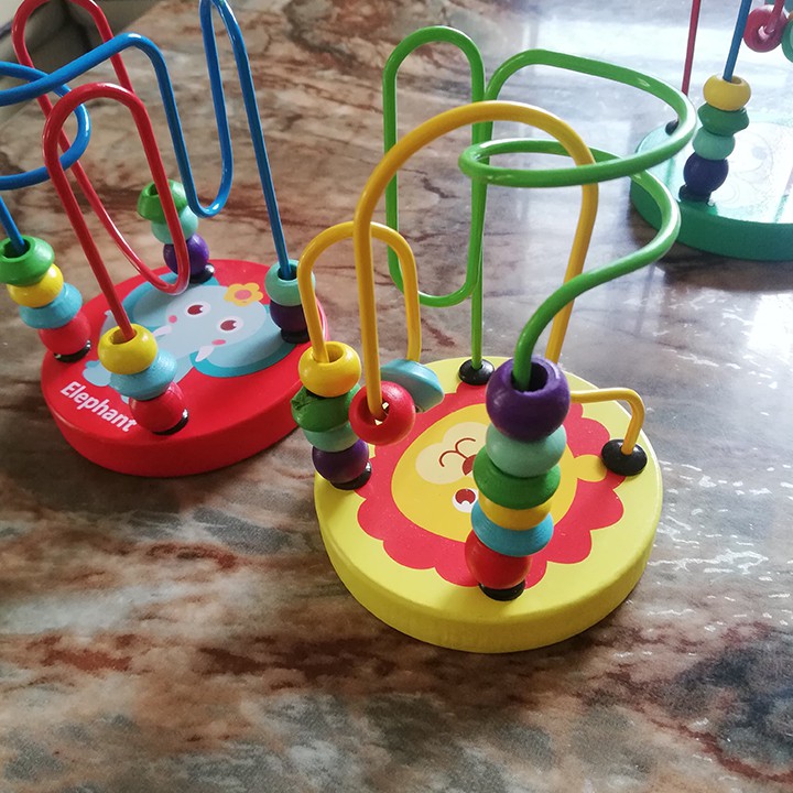 Đồ chơi gỗ luồn hạt mê cung cho bé rèn luyện đôi tay khéo léo theo phương pháp Montessori - MÊ C UNG