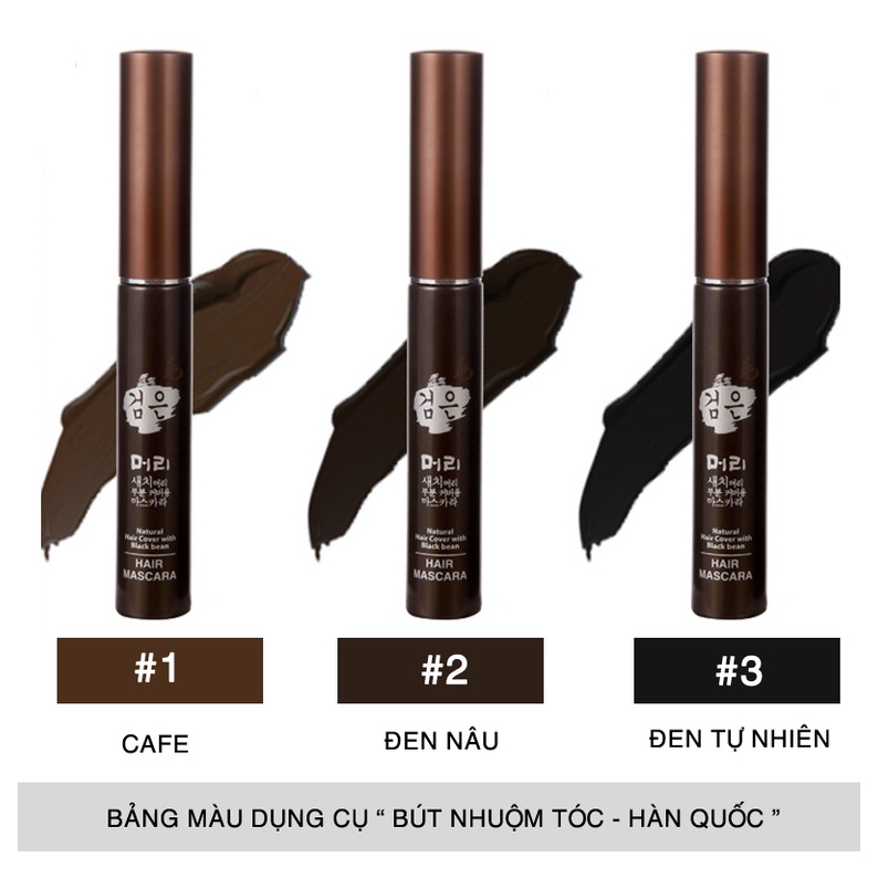Bút Nhuộm Đen Tóc Tạm Thời ⚡ Che Phủ Tóc Bạc Chính Hãng - Nhuộm Đen Tóc Ngay Tại Nhà Với Thành Phần Thảo Dược Tự Nhiên