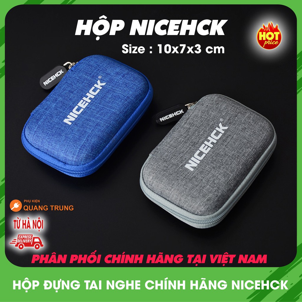 Hộp đựng tai nghe chính hãng NICEHCK,chống va đập,bảo vệ tai nghe rất tốt