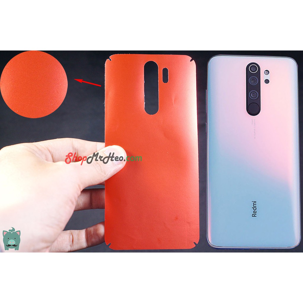 Skin Dán Mặt Sau Lưng Vân Nhôm Xiaomi Note 8 Pro