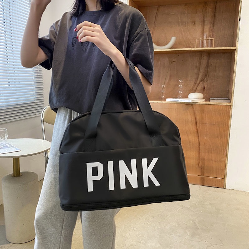 Túi Xách Du Lịch Cỡ Lớn 2 Tầng PINK - Túi Du Lịch Đa Năng Nam Nữ Sang Trọng Trọng Lượng Nhẹ Chống Thấm Nước Tốt (tuyển s