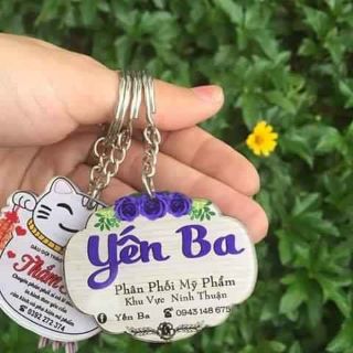 Móc khóa bảng hiệu shop
