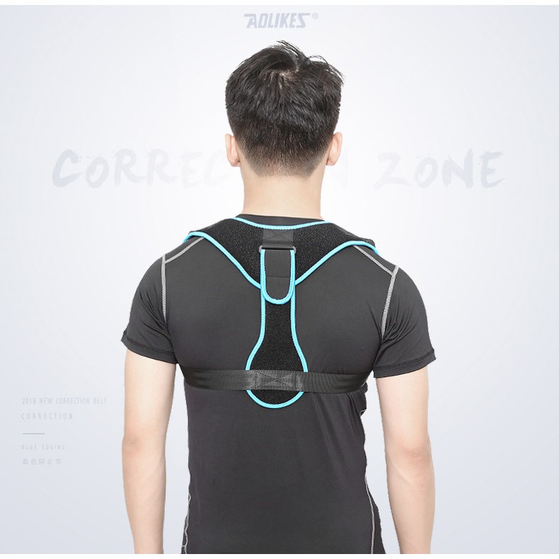 Đai chống gù lưng Aolikes al 3104 cố định xương đòn trợ lực vẹo thẳng cột sống chống cận thị chấn thương khuyết tật,