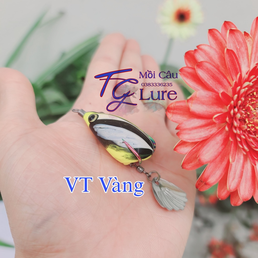 Mồi Nhái hơi VT lure lưỡi titan Chuyên lure lóc M1