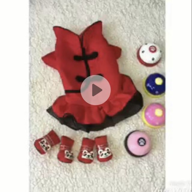 Đầm cổ trụ chó mèo