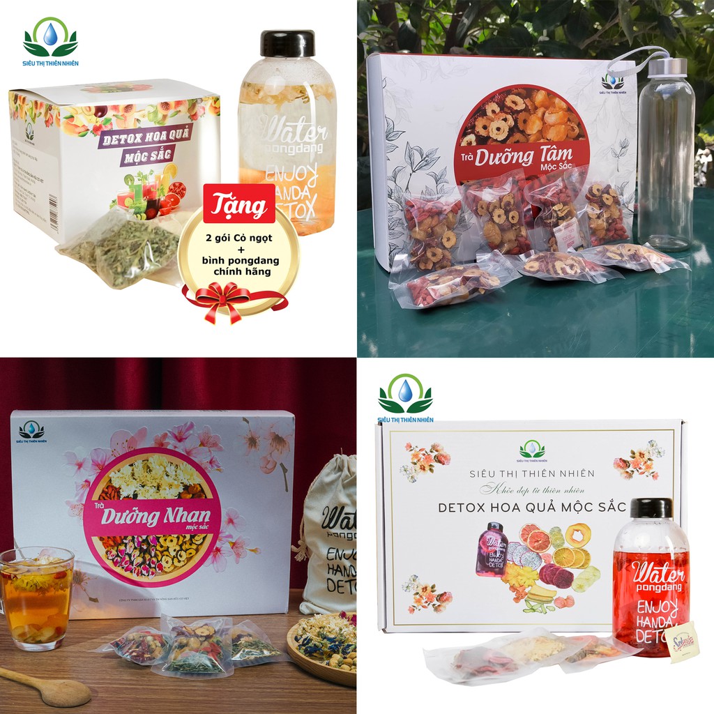 Trà detox, dưỡng tâm, dưỡng nhan của SIÊU THỊ THIÊN NHIÊN cao cấp giúp đẹp da, đẹp dáng