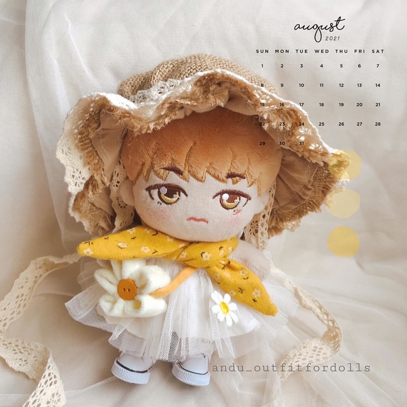 Set quần áo Sun Daisy cho doll 10cm- 15cm-20cm búp bê