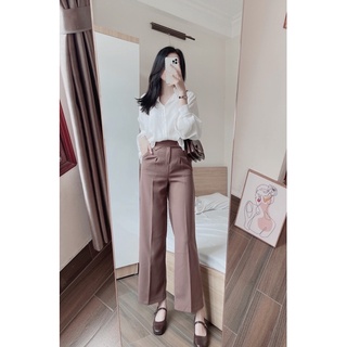 CHERSI PANTS - quần vải lụa nắp túi REGEN