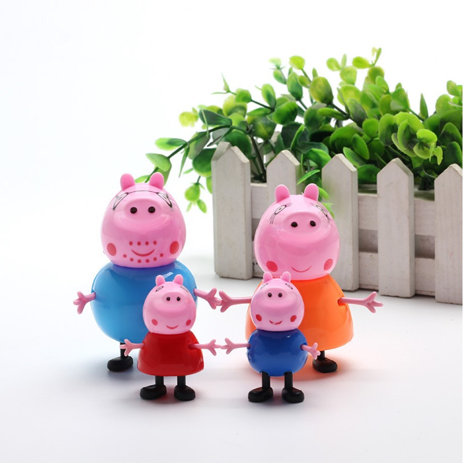 Sỉ 10 bộ heo Peppa Pig trang trí bánh sinh nhật, heo Pepa pig