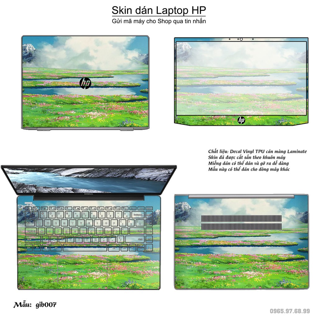 Skin dán Laptop HP in hình Ghibli (inbox mã máy cho Shop)