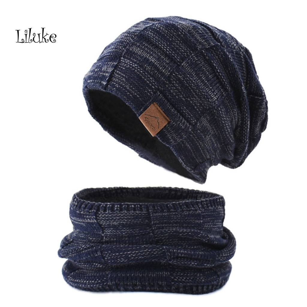 Bộ 2 Mũ Beanie Kèm Khăn Choàng Cổ 2 Trong 1 Cá Tính