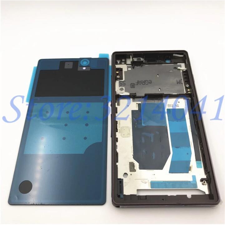 Ốp Điện Thoại Viền Khung Gầm Trước Sau + Logo Cho Sony Xperia Z L36h C6602 C6603