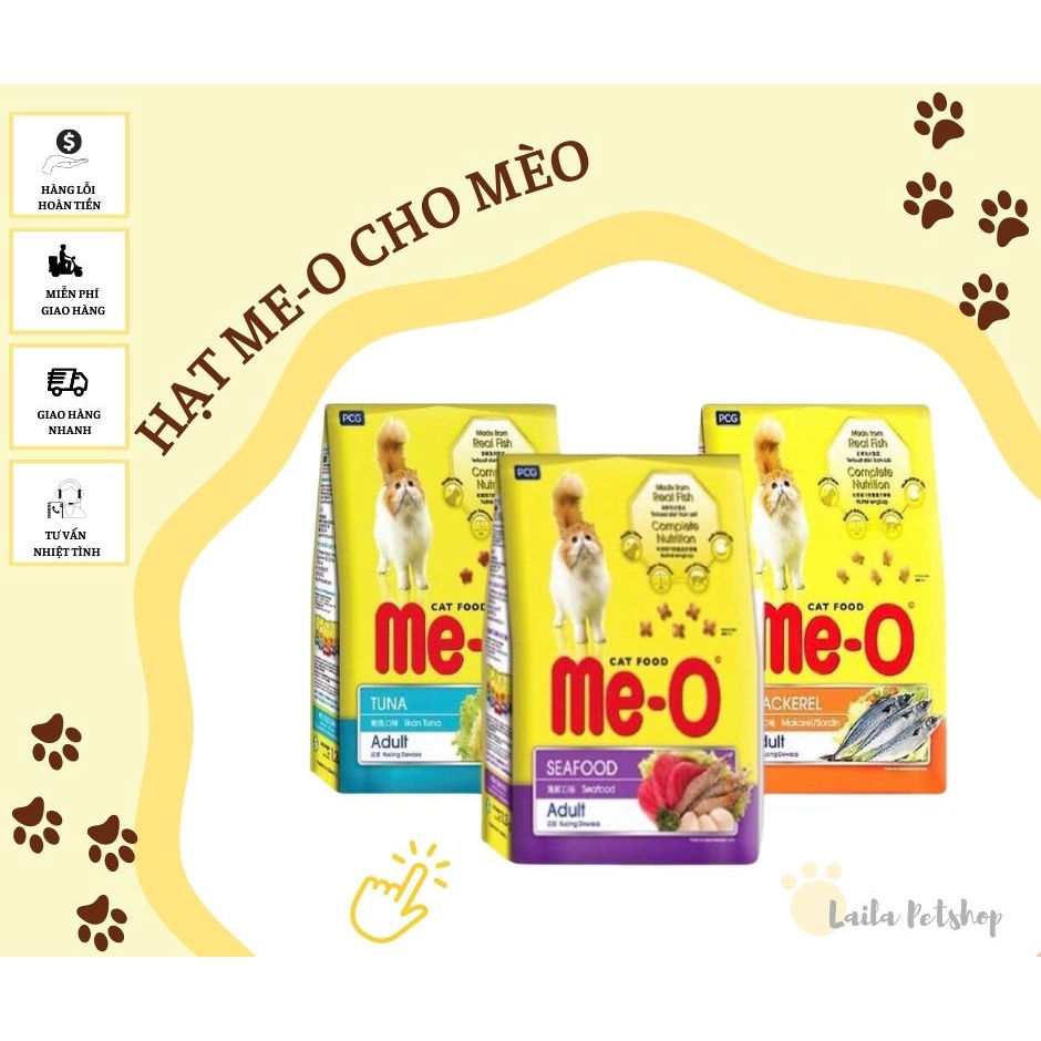 Hạt Thức Ăn ME-O Cho Mèo Trưởng Thành Gói 1.2Kg