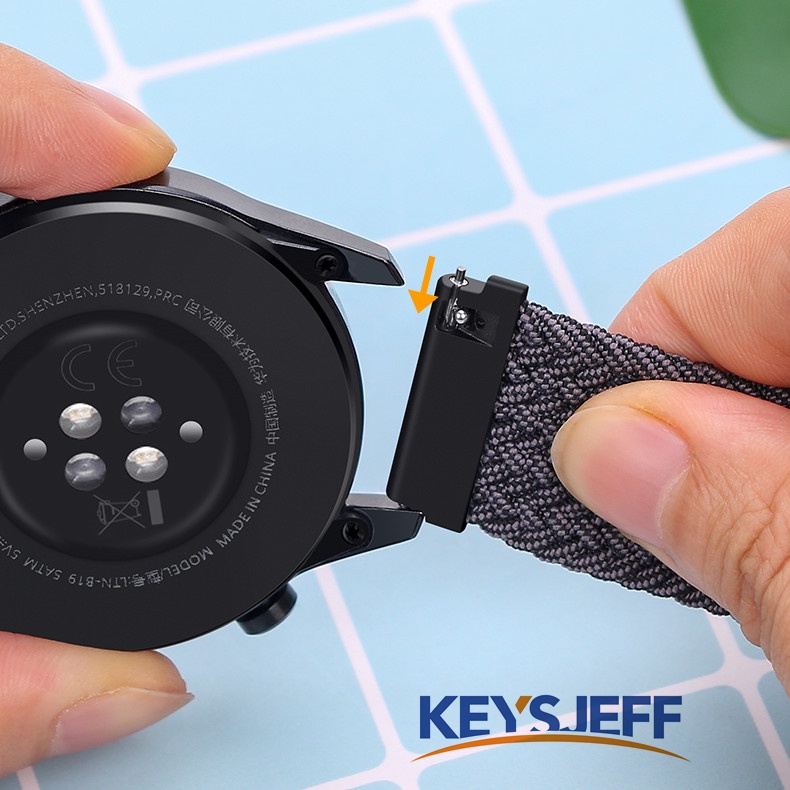 Dây Đeo Thay Thế Bằng Nylon Co Giãn Điều Chỉnh Được Cho Samsung Galaxy Watch 3 45mm/Huawei GT3/GT 2 46mm