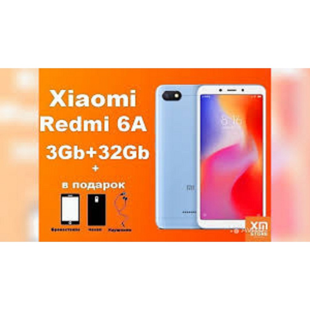 HOT SALE  điện thoại Xiaomi Redmi 6a 2sim ram 3G rom 32G mới Chính hãng, Có sẵn Tiếng Việt HOT SALE