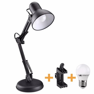Đèn bàn học tập, làm việc, có chân kẹp bàn Pixar MT-322 + Tặng 1 bóng LED