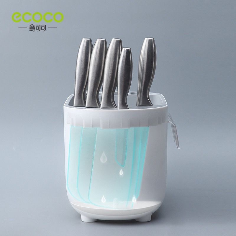 Kệ gia vị, kệ bếp ECOCO thông minh kèm ngăn cắm dao, đũa