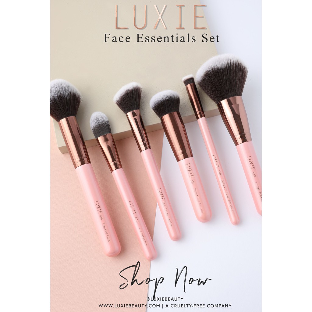 Bộ cọ trang điểm LUXIE Rose Gold Collection