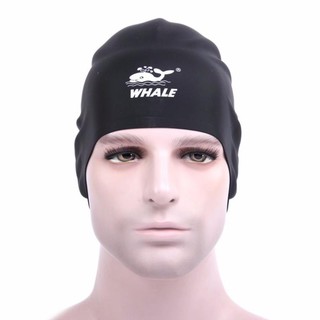 Mũ bơi che tai WHALE 3D SILICONE