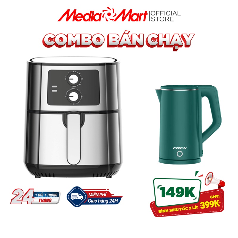 Nồi chiên không dầu 5.5L Coex AFC-3107