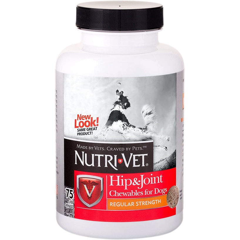 🇺🇸 Nutri-Vet Hip and Joint Regular Strength Chăm Sóc Xương Khớp Cho Chó 75 viên
