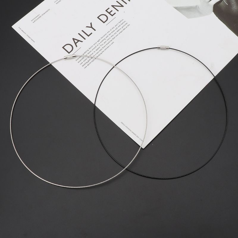 Vòng cổ Bằng Thép Không Gỉ 10 Sợi Có Khóa Bằng Đồng Thau