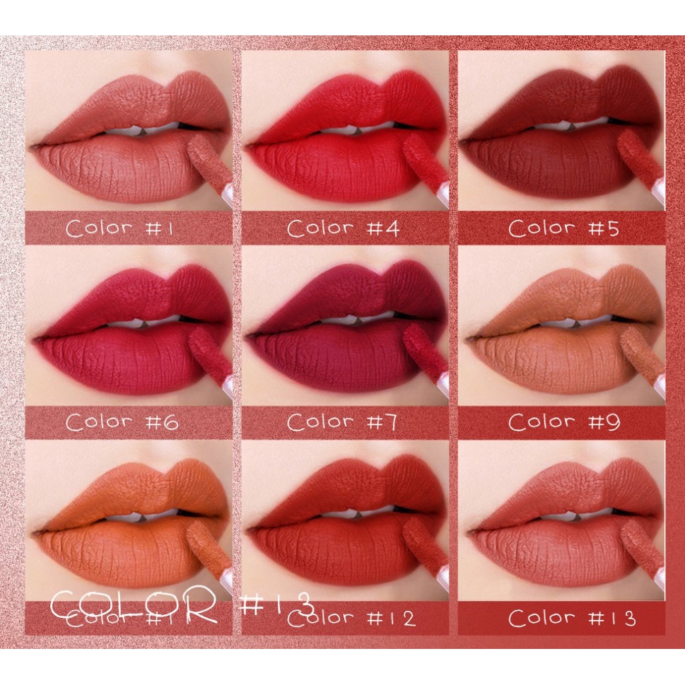 Son Kem Lì Kháng Nước Nhanh Khô Và Lâu Trôi 9 Màu Tùy Chọn Thời Trang Cho Nữ 4g