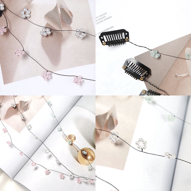 Phụ kiện trang trí tóc đính pha lê sành điệu cho nữ