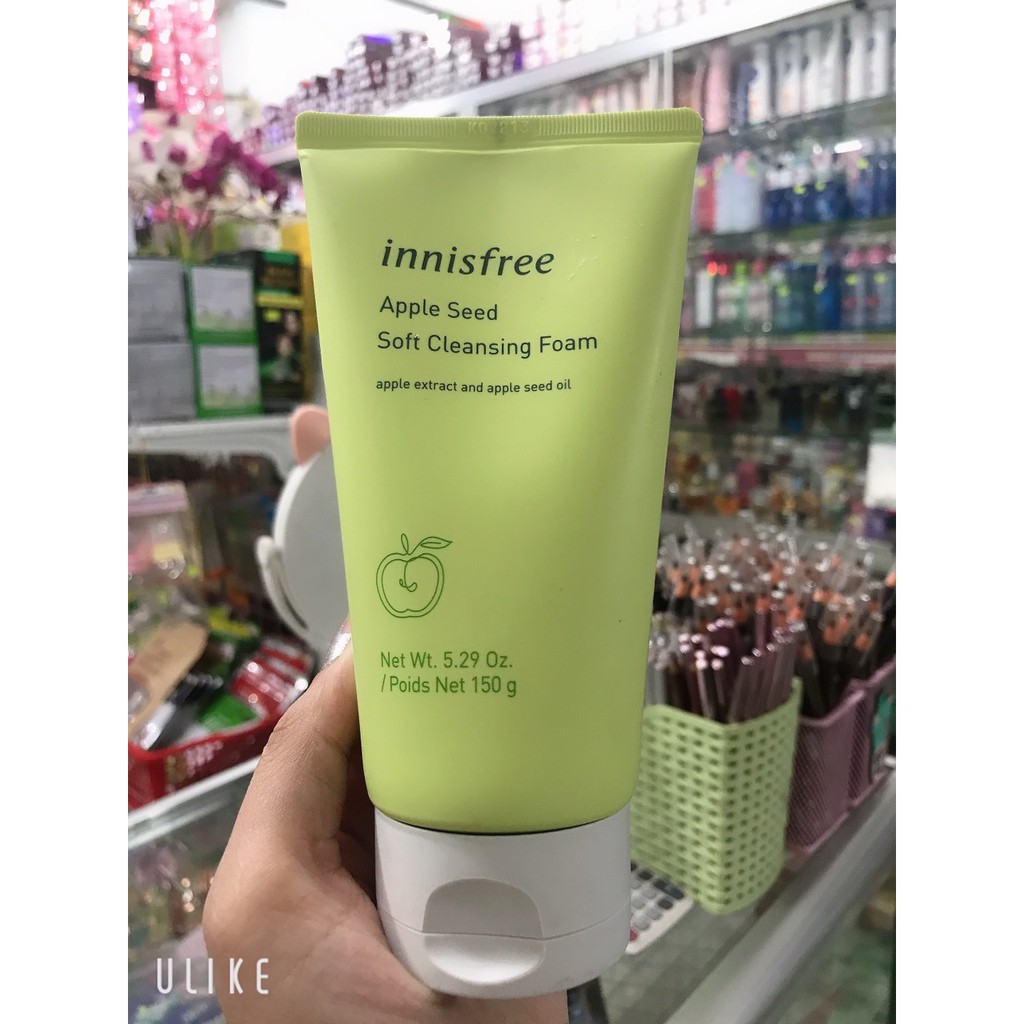 sữa rửa mặt INNISFREE trà xanh+táo+tro núi lửa 150ml [chính hãng 100%]