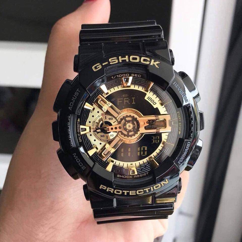 HÀNG CAO CẤP -  [HOT 2021]Đồng hồ thể thao nam G-Shock - GA110 55mm điện tử chống nước đa năng (Màu đen) - Gsock  - Hàng
