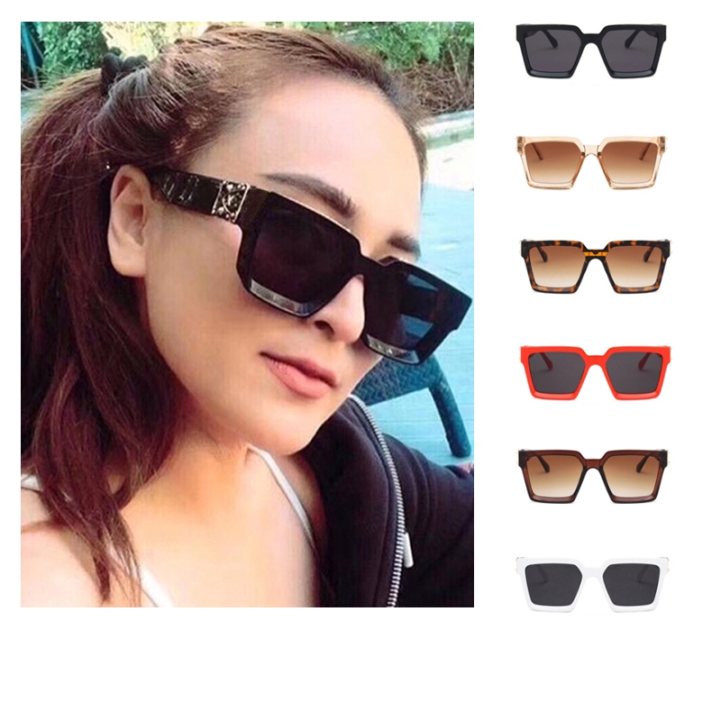 Kính Mát Gọng Vuông Chống Tia UV Thời Trang Dành Cho Nam Nữ