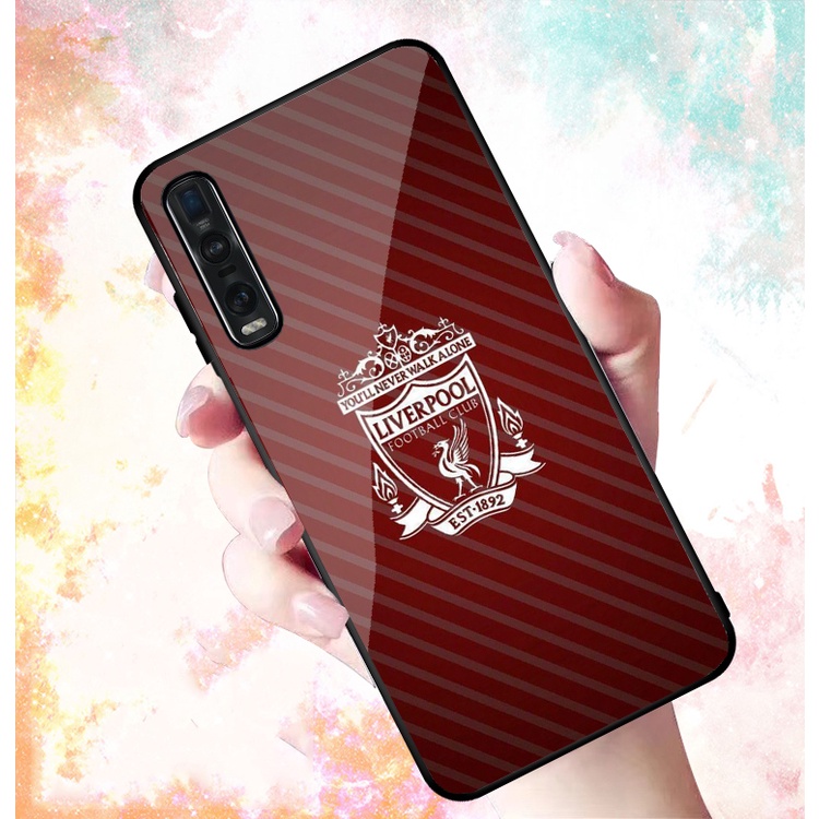Ốp Lưng OPPO FIND X2, FIND X2 PRO mặt kính cường lực cao cấp In hình Câu Lạc Bộ Bóng Đá