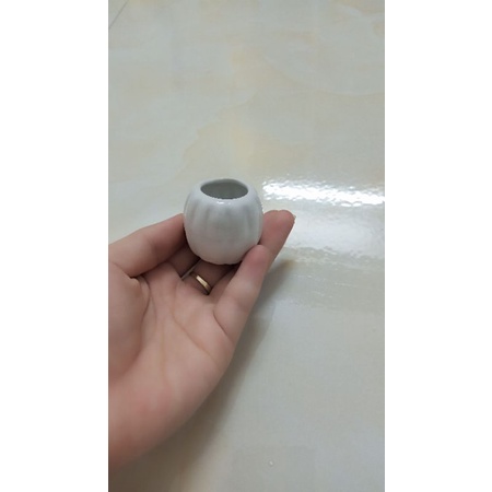 Ly thủy tinh đựng mực bút chấm _ loại có nắp đậy