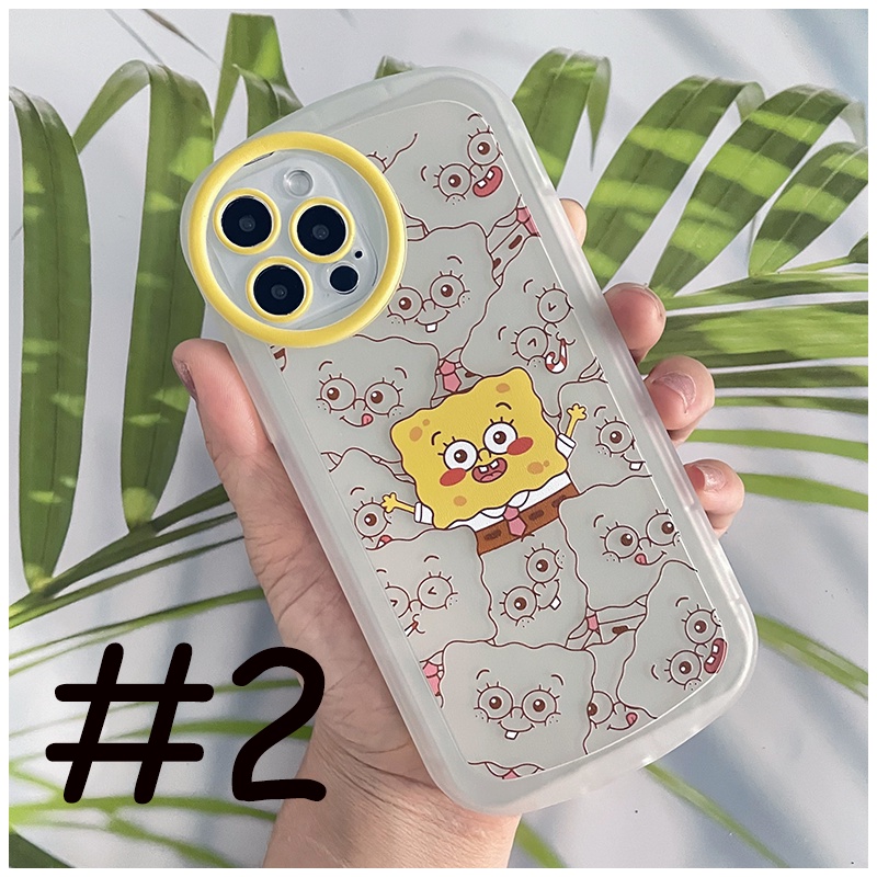 FOR IPHONE 15 6 6S 7 8 14 PLUS X XS XR 11 12 13 MINI MAX PRO Multi-sponge oval soft case