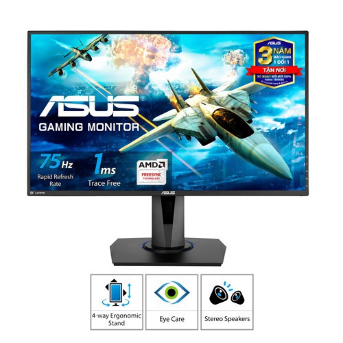 Màn Hình Gaming Asus VG275Q 27" Full HD (1920 X 1080) 75Hz FreeSync 1ms - Hàng Chính Hãng