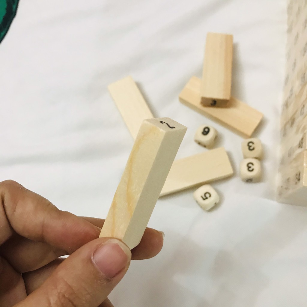 <Video ReView> Bán Sỉ Bộ Trò Chơi Rút Gỗ Nhiều 51 Thanh / 54 Thanh Domino Montessori Wiss Toy (Nâu Gỗ / Nhiều Màu) A289