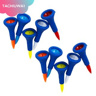 Set 10 cọc cao su gắn bóng golf 4.2cm màu ngẫu nhiên