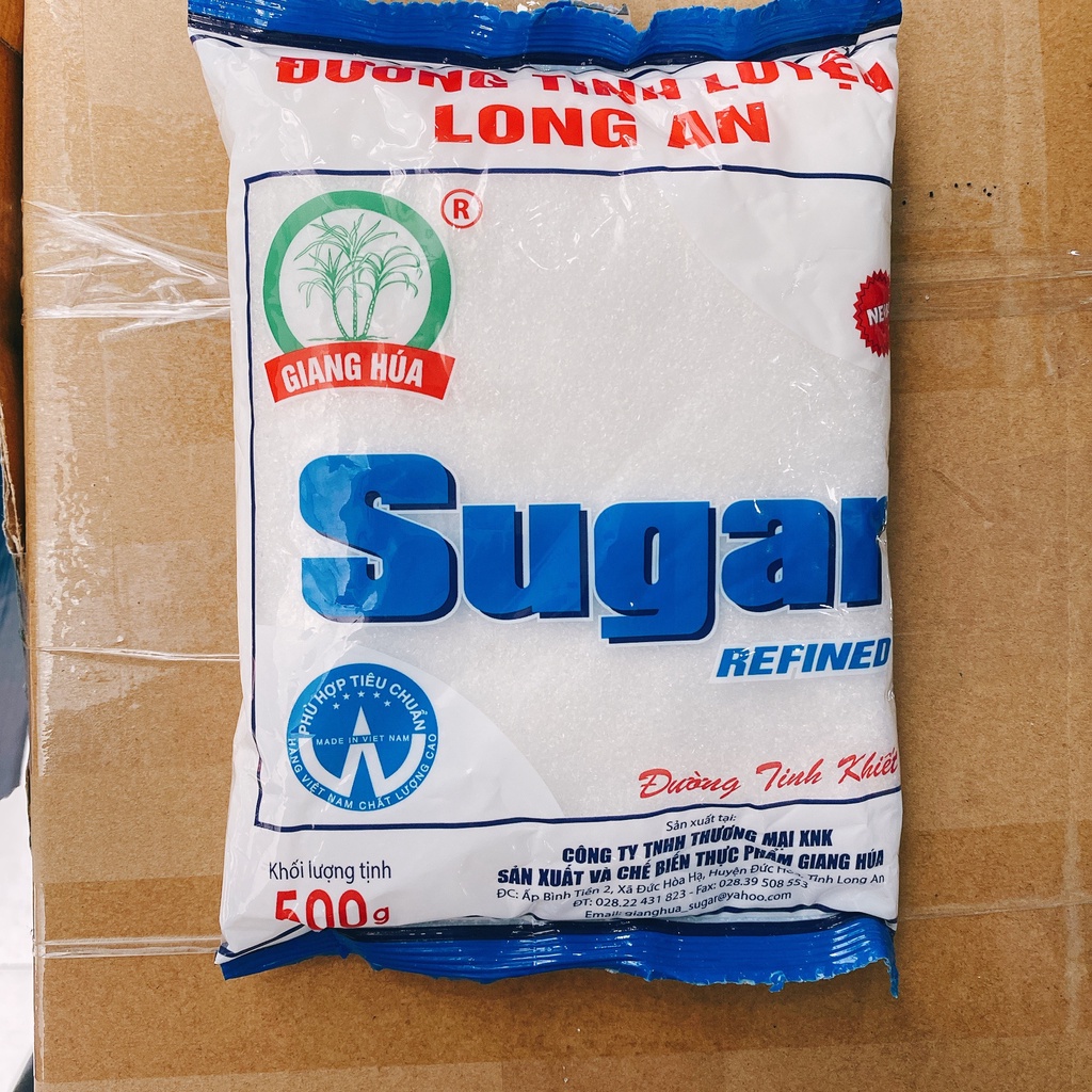 Combo 6 bịch đường cát trắng tinh luyện Long An