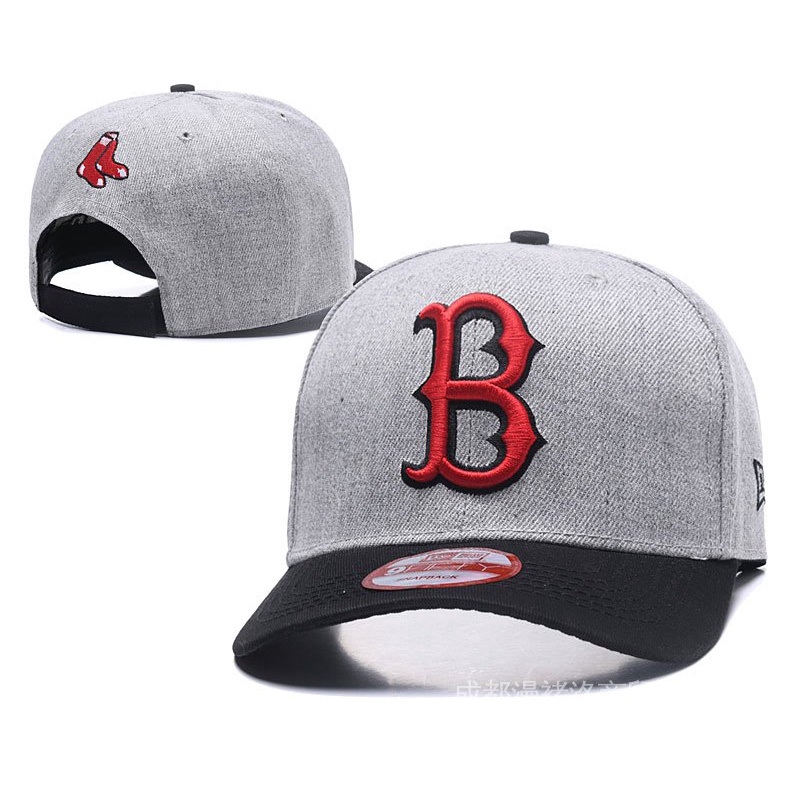 Mlb Mũ Lưỡi Trai Phong Cách Hip Hop Cổ Điển Có Thể Điều Chỉnh In Logo Boston