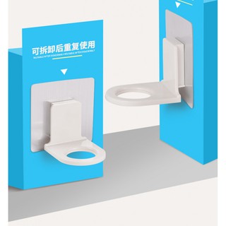 Giá treo chai nước rửa tay khô dính tường Mengni MNYS-021 kèm vòng đệm Inox thu hẹp