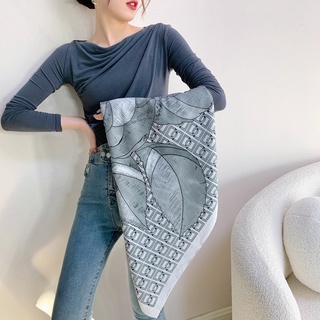 Khăn lụa cao cấp khăn vuông khổ to 90 cm choàng đi biển nhiều kiểu dáng